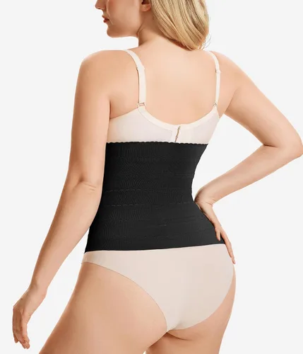 Vista 3 de Nebility Faja moldeadora de cintura para mujer con control de abdomen Negro