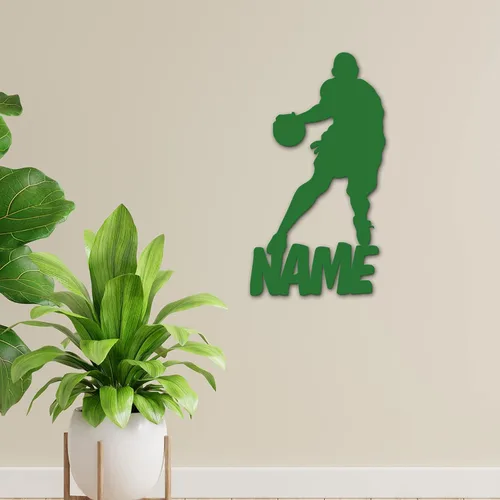 Vista 7 de Regalo de baloncesto personalizado, decoración única del hogar, luz nocturna LED personalizada con nombre para niños, entrenadores, hombres, niñas