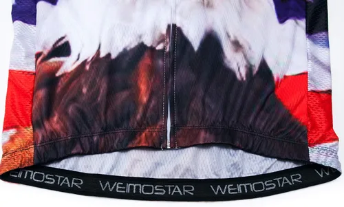 Vista 168 de Weimostar Hombre Ciclismo Jersey Manga Corta Bicicleta Ropa Multicolor Diamante