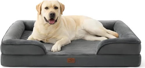 Vista 50 de Bedsure - Cama para gatos de interior, sofá cama lavable para perros muy pequeños, espuma de soporte con funda extraíble y lavable, forro Gris