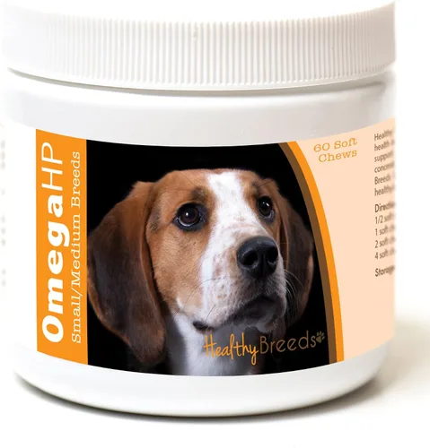 Vista 120 de Healthy Breeds Affenpinscher Omega HP - Masticables suaves para piel y pelaje, 60