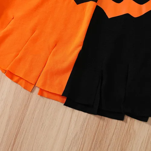 Vista 7 de BeQeuewll Disfraz de Halloween para niños pequeños, con capucha, poncho con capucha, sombrero, ropa de cosplay