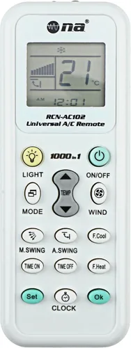 Vista 2 de Nippon America Control remoto universal para aire acondicionado compatible con Daikin, Hitachi, Carrier, Panasonic, LG, Sharp, Haier, Midea