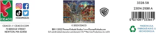 Vista 7 de Ceaco - Thomas Kinkade Navidad - Elfo - Rompecabezas de 1000 piezas