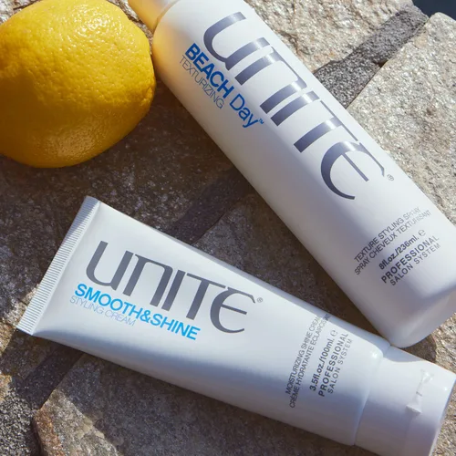 Vista 5 de UNITE Hair Smooth & Shine - Crema de peinado, 3.5 onzas líquidas (paquete de 1), color blanco Crema suavizante antiencrespamiento para cabello