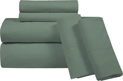 Vista 14 de ROYALE LINENS Juego de sábanas de 3 piezas para cama individual - Ropa de cama de microfibra cepillada suave de 1800 hilos - 1 sábana bajera