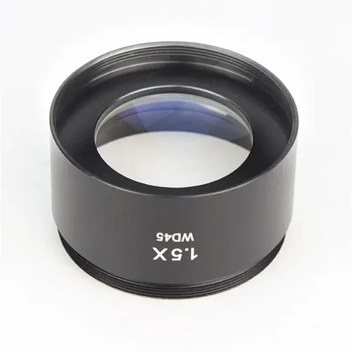 Vista 5 de Kit de accesorios para microscopio, microscopio, lente auxiliar 0.3X/0.75X/1.5X, objetivos auxiliares, microscopio estéreo, lente Barlow M48 rosca