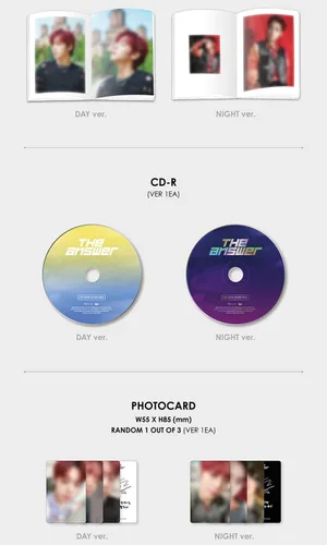 Vista 2 de Park Jihoon - The Answer 6th Mini Album, Day Ver. Wanna One