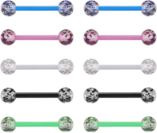 Vista 9 de Anillos de pezón de plástico transparente de 0.49 oz y 0.56 oz para cirugía, embarazo embarazada, destete de maternidad, joyería de piercing
