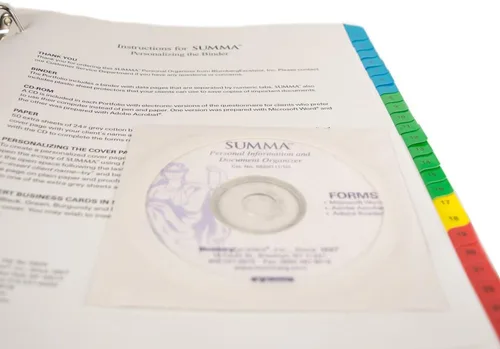 Vista 3 de Summa Organizador de documentos e información personal importante (negro)
