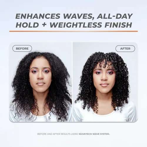 Vista 3 de XMONDO Espuma ondulada Wavetech para el cabello, espuma vegana para cabello ondulado con provitamina B5 y nutrientes para hidratar el cabello