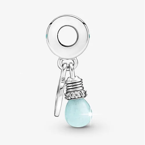Vista 3 de Dije de cuentas de plata de ley 925 para pulseras, dijes de cumpleaños, Navidad, regalo del día de la madre para mujeres