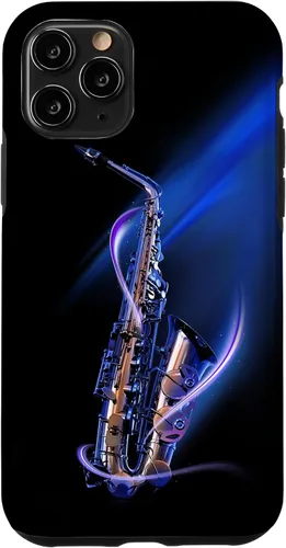 Vista 27 de Funda para iPhone 16 Minimalist Saxophone Style PC Saxophonist Lover