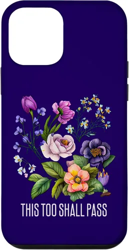 Vista 12 de iPhone 15 This too shall pass camisas florales para mujeres flores Faith-Ba Case