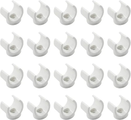 Vista 12 de Litoexpe Abrazaderas de Soporte para Tubo de PEX de 1 Pulgada de Plástico - Soporte para Tubo de PVC de 25mm, Clips Blancos, Herramienta de 12 piezas