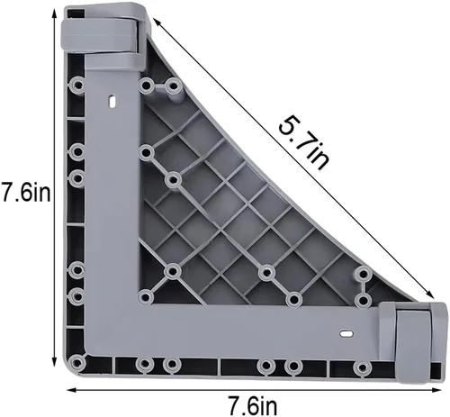 Vista 3 de Soporte ajustable para lavadora, base para refrigerador, largo/ancho, 17 a 25 pulgadas, soporte para secadora, pedestal, soporte para nevera, evita