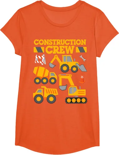Vista 39 de Construction Crew Worker Excavator - Camiseta para niños y niñas Negro