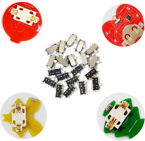 Vista 3 de Gikfun Interruptor de palanca Micro Slide SMD On/Off 7 Pin para Arduino (paquete de 20 piezas) AE1073
