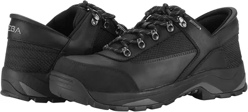Vista 3 de Zeba Hands Free Steel Toe Shoes for Men Slip on and Collapsible Composite Toe Work Shoes for Men -Black (Medium & 4E Wide)