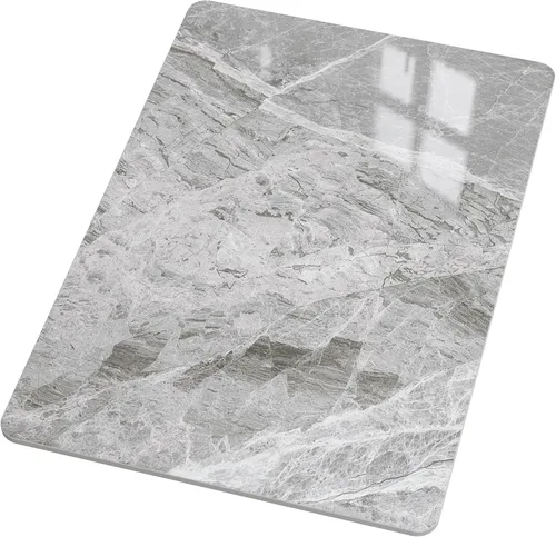 Vista 10 de Square Table Top, 19.6” White Sintered Stone Tabletop, DIY Replacement & Cover Marble Desktop, Scratch & Wear Resistant, Suitable for Indoor &