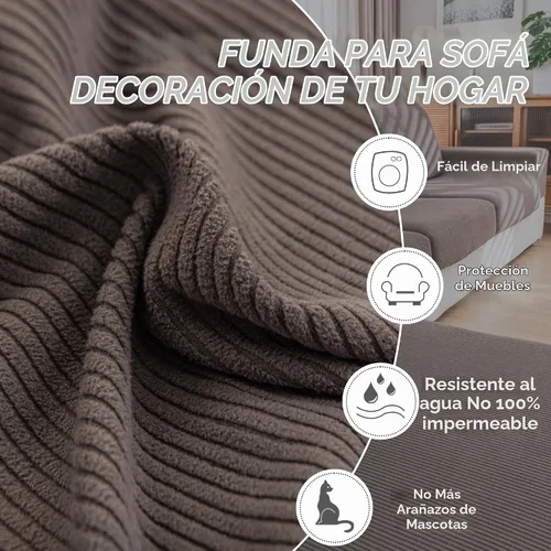 Vista 6 de QIANMEW Fundas para Sofá, Fundas de Sofá Mágicas Suaves y Cómodas, Lavables, Elásticas y Resistentes para Asientos Seccionales y en Forma de L