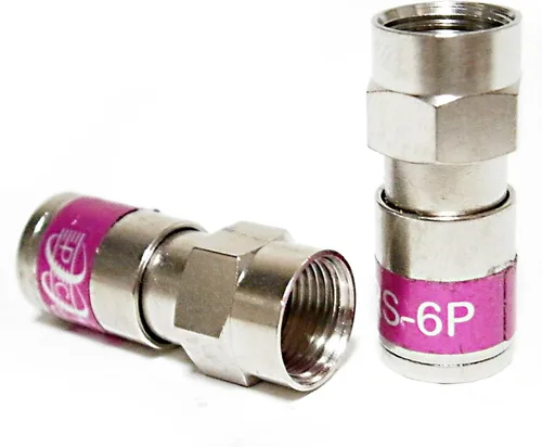Vista 8 de 2 Piezas RG11 Belden PPC EX11N716PLUS Conector de Compresión de Cable Coaxial de Níquel y Anticorrosión RG-11 Accesorio Coaxial