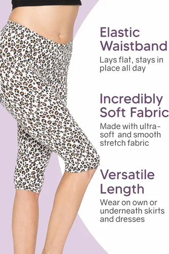 Vista 4 de STRETCH IS COMFORT Leggings hasta la rodilla para mujer - Paquete de 2 S - 7X