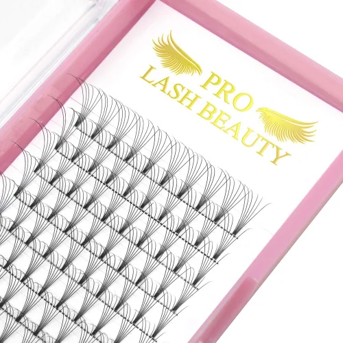 Vista 10 de Extensiones de pestañas postizas de volumen 3D-C-0.07-0.50 pulgadas, extensiones de pestañas postizas con tallo corto, extensiones de pestañas