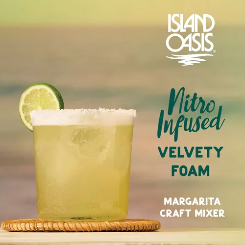 Vista 7 de Island Oasis - Mezclador artesanal de Margarita infundido con Nitro, 8.4 fl oz, paquete de 4, Mocktail de sabor natural y mezclador sin alcohol