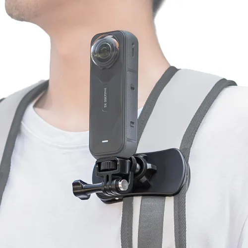 Vista 7 de Soporte magnético para correa de mochila con clip rápido y adaptador magnético, soporte para clip de correa de hombro y cinturón compatible