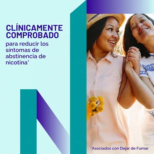 Vista 3 de Nicorette 4 mg de goma de mascar de nicotina para ayudar a dejar de fumar con el programa de apoyo conductual - Ayuda para dejar de fumar con sabor