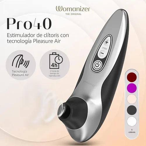 Vista 2 de Womanizer Pro40 - Potenciador del placer sensual. Negro