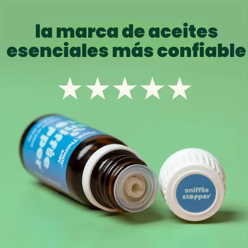 Vista 3 de KidSafe mezcla de aceites esenciales sin diluir para tratar el resfrío, de grado terapéutico, Transparente