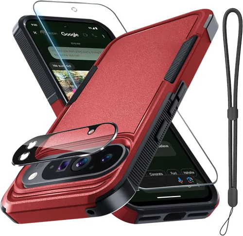 Vista 57 de Funda para Google Pixel 7A, Funda Protectora de Teléfono de Cuerpo Completo Resistente de Trabajo Pesado Robusta a Prueba de Golpes con Correa
