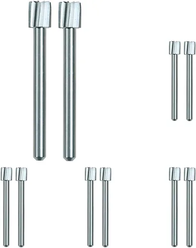 Vista 65 de Dremel 194 Broca de tallado para herramienta rotativa, perfecta para madera, plástico y metales blandos, plata