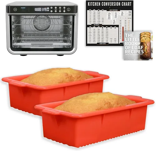 Vista 7 de INFRAOVENS Sartenes de silicona para freidora de aire para hornear, molde antiadherente para pasteles Cosori TurboBlaze 9 en 1 de 6 cuartos