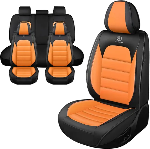 Vista 15 de Fundas de asiento de coche para Jeep Commander 2006-2010, funda de asiento de PU de cuero suave impermeable y transpirable con bolsillos