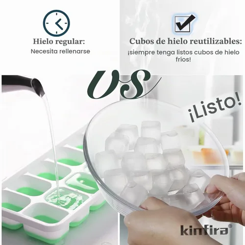 Vista 4 de Cubos de hielo reutilizables para bebidas, cubos de hielo de plástico de alta calidad para refrescar bebidas sin diluir, bastante buenos