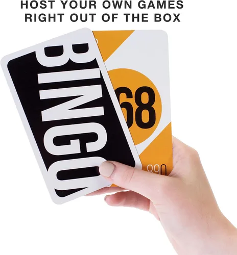 Vista 5 de Royal Bingo Supplies Juego de bingo para adultos, personas mayores y familia, 1000 fichas, 100 tarjetas, mazo jumbo de tarjetas de llamada, juego