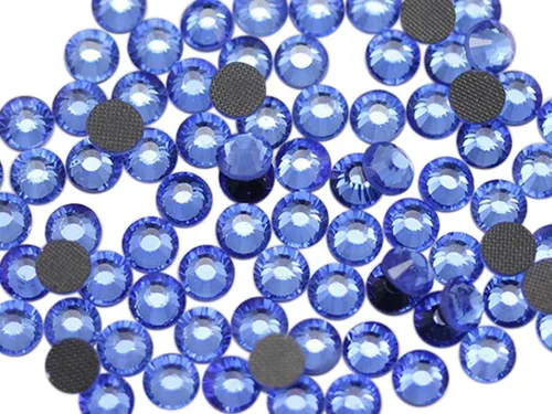 Vista 15 de Allstarco SS6 0.071 in Azul Aguamarina Y202 - Diamantes de imitación termoadhesivos de cristal DMC termoadhesivos para arte de uñas, set de calor