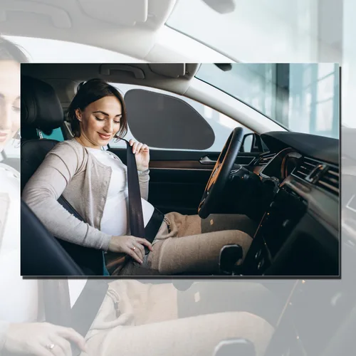 Vista 9 de ZONETECH - Parasoles adhesivos para ventanas laterales, paquete de 2 unidades de malla para automóvil, no se necesitan ventosas, protector solar