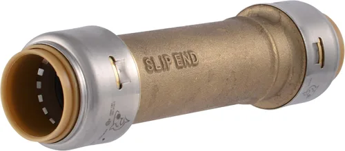 Vista 14 de SharkBite Acoplamiento deslizante de 1/2 pulgada, Empuje para conectar accesorios de plomería de latón, Tubo PEX, cobre, CPVC, PE-RT, HDPE, U3008LFA