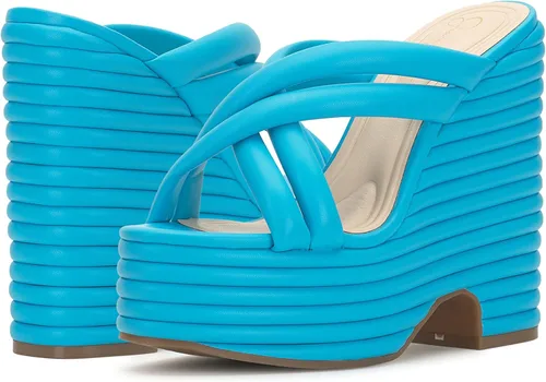 Vista 7 de Jessica Simpson Sandalias de cuña Citlali de piel sintética para mujer
