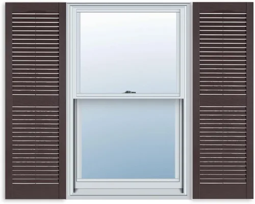 Vista 7 de Persianas estándar exteriores de vinilo para ventanas Negro