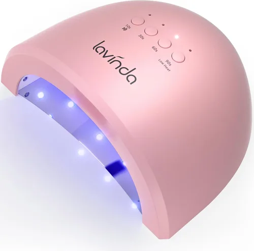 Vista 12 de Lámpara de uñas UV LED Lavinda, luz UV de 54W para esmalte de gel acrílico, lámpara de gel profesional con sensor automático, secador de uñas