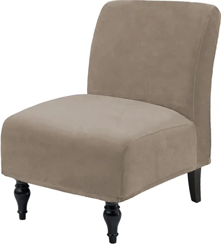 Vista 8 de Fundas decorativas de terciopelo para sillas sin brazos, de alta elasticidad, protector de muebles extraíble para sala de estar, comedor, hotel