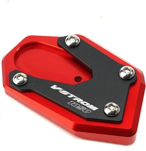 Vista 12 de Para Suzuki para V-Strom 1000 2014-2019 para Vstrom 1000XT para V-Strom 1050 Xt 2020 2021 2022 placa de soporte de pie soporte lateral placa de 1000