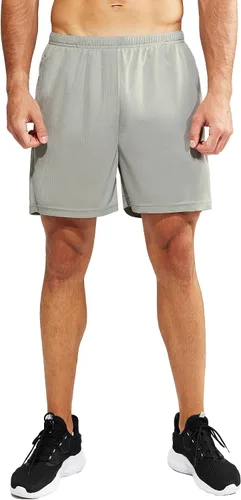 Vista 4 de MIER Men's 3''5'' Athletic Running Shorts with Liner Quick Dry Active Lightweight Gym Sports Workout Shorts for Men
