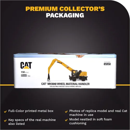 Vista 6 de Manipulador de materiales Caterpillar MH3040 1:50 - Serie High Line de Diecast Masters - 85958