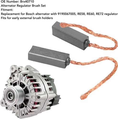 Vista 3 de Lubricidad conductiva del sistema de cepillo del regulador del alternador de los cepillos del carbono del motor del generador Brx40710 antiaging